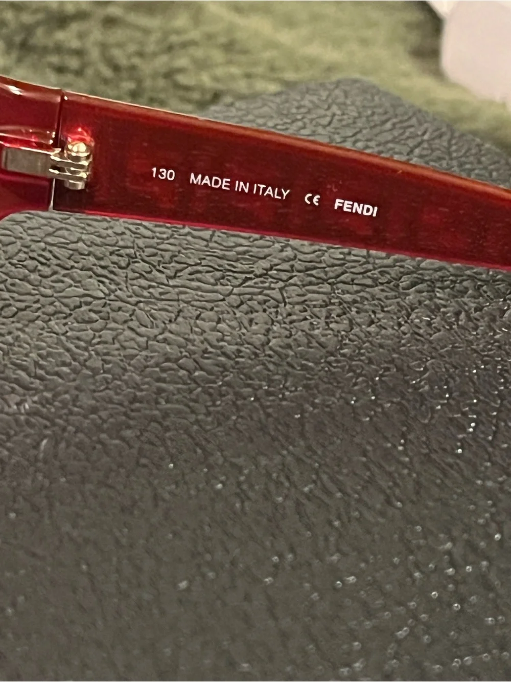 FENDI Eyeglasses Frame F983 (604) Women Acetate Red Italy Made 53-15-130,